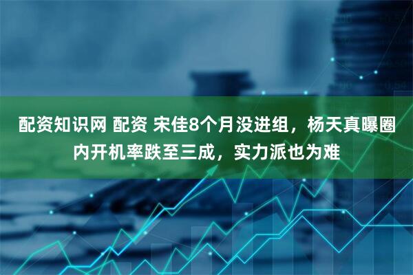 配资知识网 配资 宋佳8个月没进组，杨天真曝圈内开机率跌至三成，实力派也为难